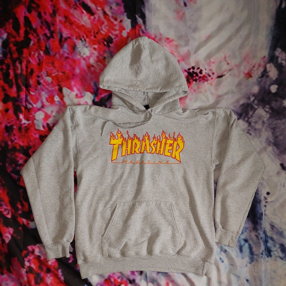 Thrasher Magazine Grey Hoodie